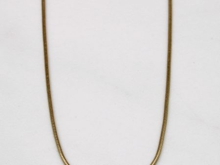 10k Yellow Gold Tube Chain | 16  | For Discount