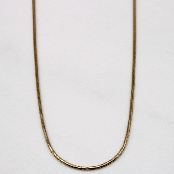 10k Yellow Gold Tube Chain | 16  | For Discount