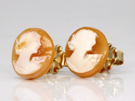 Shell Cameo Earrings | 5.00ctw | on Sale