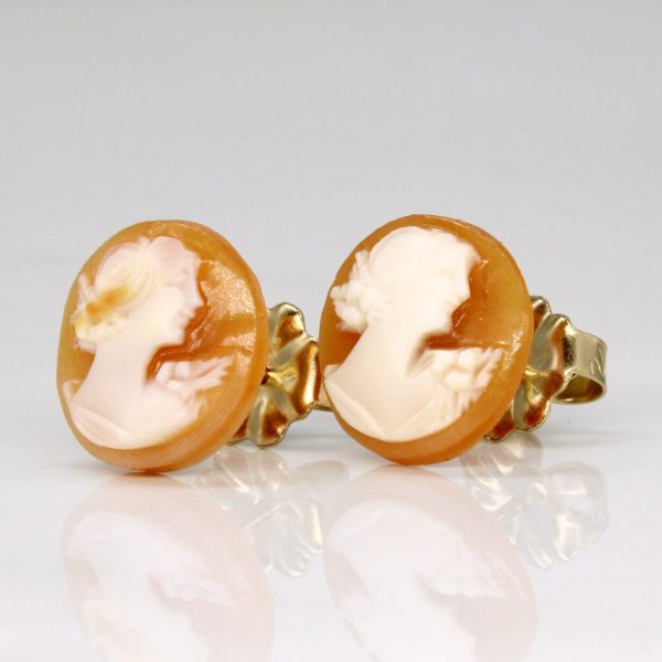 Shell Cameo Earrings | 5.00ctw | on Sale