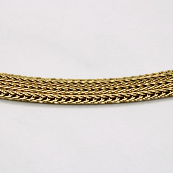 18k Yellow Gold Woven Link Chain | 17  | Online Hot Sale