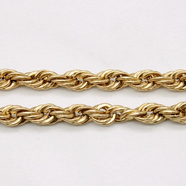 10k Yellow Gold Rope Chain | 26  | For Discount