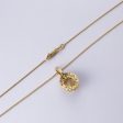 14k Yellow Gold Citrine and Diamond Necklace | 2.50 ct, 0.05 ctw | 17  Online Hot Sale