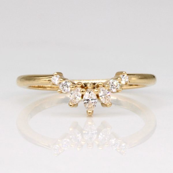 Diamond Contour Ring | 0.10ctw | SZ 4.25 | Online Sale