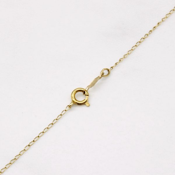 14k Yellow Gold Cable Chain | 17  | Sale