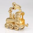 10k Yellow Gold Train Charm Online now