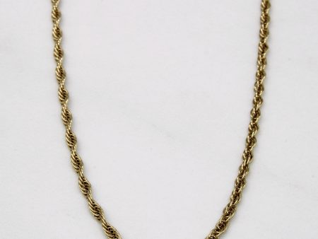 10k Yellow Gold Rope Chain | 18  | Supply