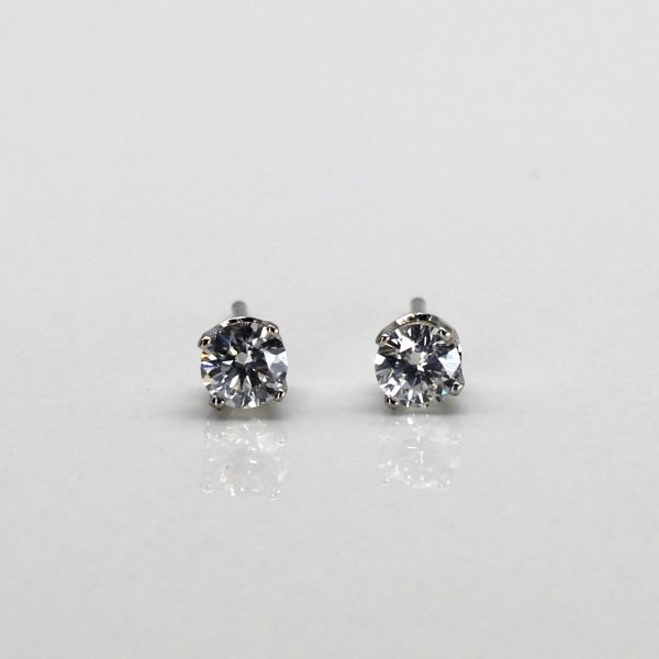 White Gold Diamond Stud Earrings | 0.36ctw | Hot on Sale