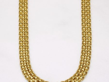 14k Yellow Gold Flat Link Choker | 15  | Online