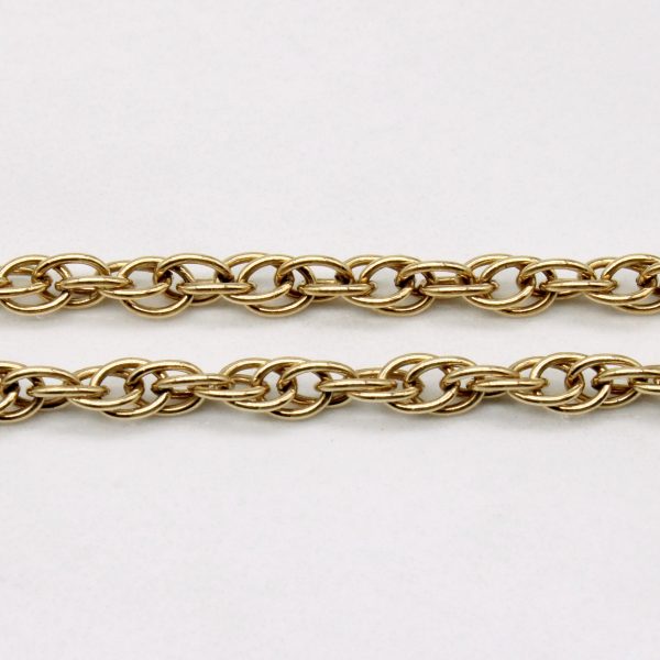 10k Yellow Gold Woven Link Chain | 18  | Fashion