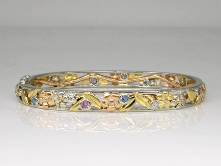 Multi Gem Floral Bracelet | 0.43ctw | 6  | For Discount