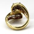 Bypass Multi Diamond Yellow Gold Ring | 2.28ctw | SZ 4.5 | For Cheap