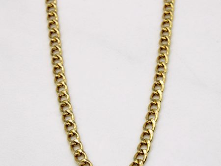 14k Yellow Gold Curb Link Chain | 24  | For Cheap