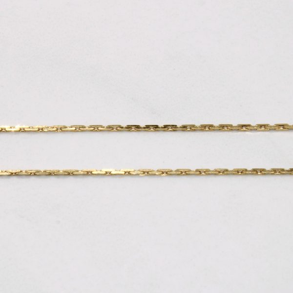 14k Yellow Gold Rectangle Link Chain | 18  | For Discount