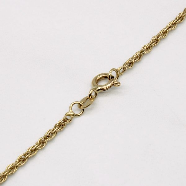 10k Yellow Gold Rope Chain | 18  | Supply