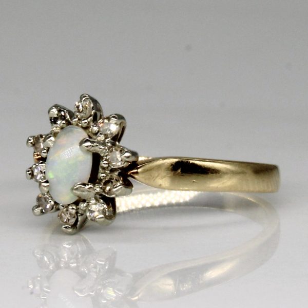 Opal & Diamond Ring | 0.15ct, 0.10ctw | SZ 4.5 | Online