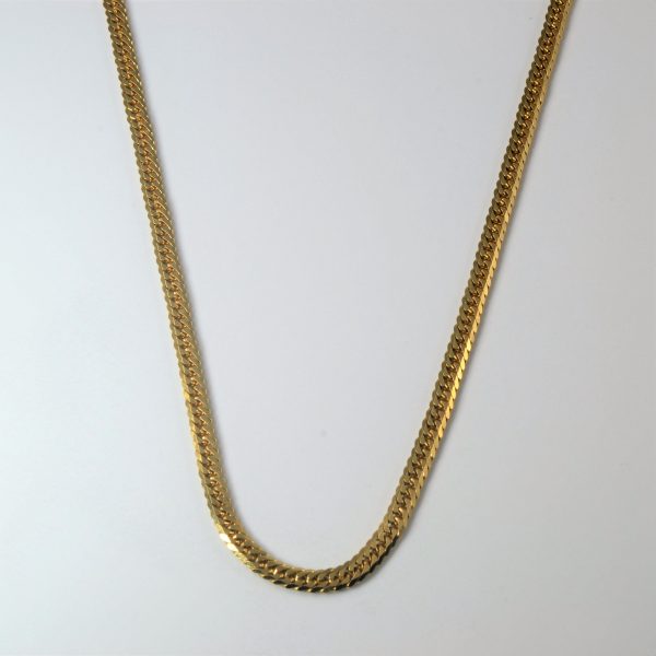 18k Yellow Gold Curb Chain | 20  | Online