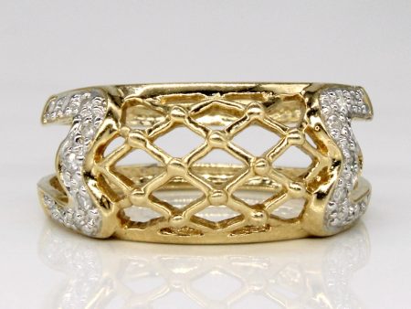 Diamond Lattice Ring | 0.09ctw | SZ 6.25 | For Sale