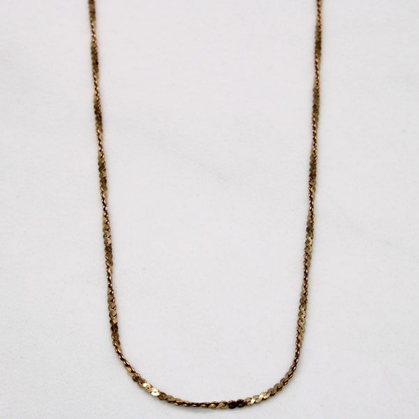 10k Yellow Gold S Link Rope Chain | 22  | Online Hot Sale