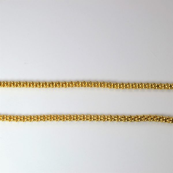 22k Yellow Gold Popcorn Chain | 26  | For Cheap