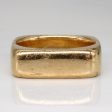 10k Yellow Gold Soft Square Ring | SZ 9.75 | Sale