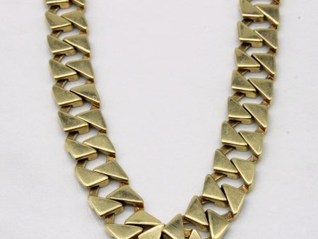 14k Yellow Gold Unique Link Chain | 16  | Online Hot Sale