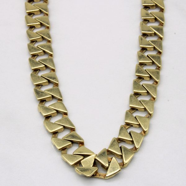 14k Yellow Gold Unique Link Chain | 16  | Online Hot Sale