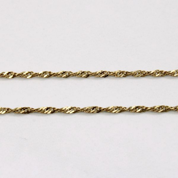 10k Yellow Gold Rope Chain | 16  | Online Hot Sale