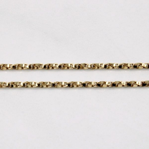 10k Yellow Gold Box Link Rope Chain | 20  | Sale