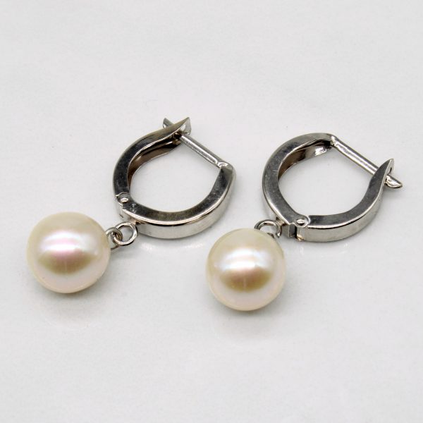 14k Pearl Drop Earrings Online Hot Sale