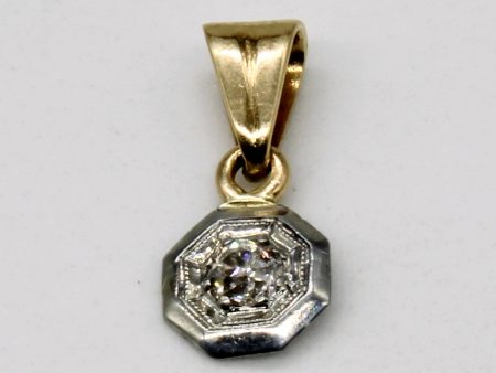 Vintage European Cut Diamond Pendant | 0.06ct | For Cheap