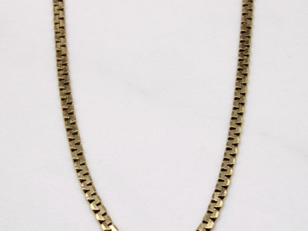 10k Yellow Gold Flat Link Chain | 25  | Sale