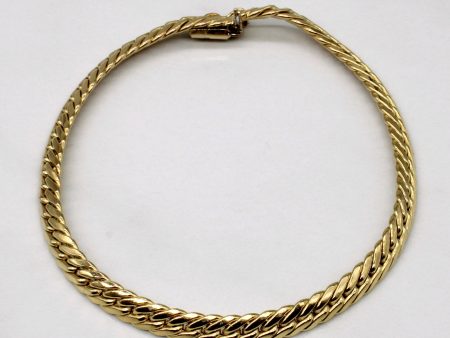 14k Yellow Gold Cuban Link Bracelet | 8  | on Sale