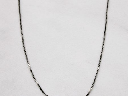 14k White Gold Box Link Chain | 18  | Cheap