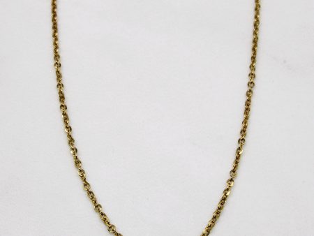 14k Yellow Gold Oval Link Chain | 20  | on Sale