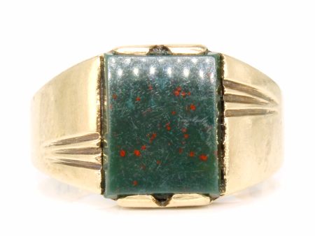 Bloodstone Cocktail Ring | 1.50ct | SZ 6.25 | Online Hot Sale