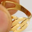 18k Yellow Gold Curb Link Ring | SZ 6.25 | on Sale