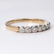 14k Yellow and White Gold Diamond Band | 0.21 ctw | Sz 6 Online