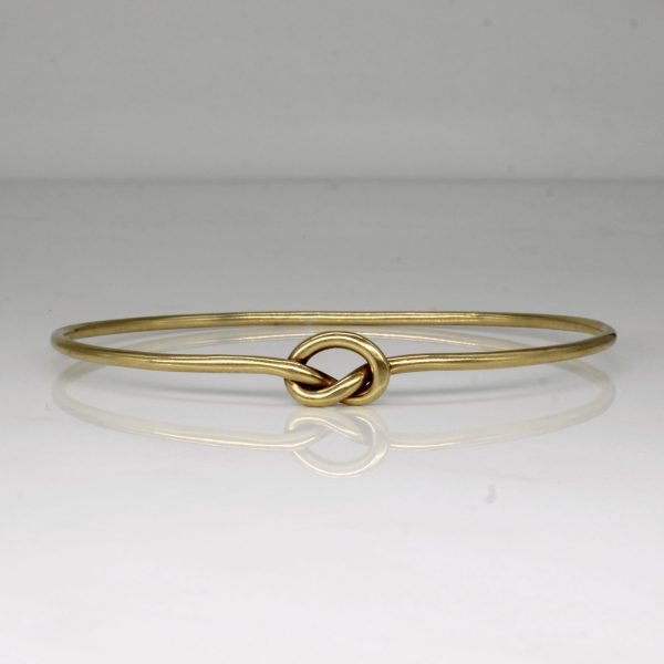 9k Yellow Gold Knot Bracelet | 7  | For Sale