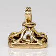 14k Yellow Gold Stamp Pendant Hot on Sale