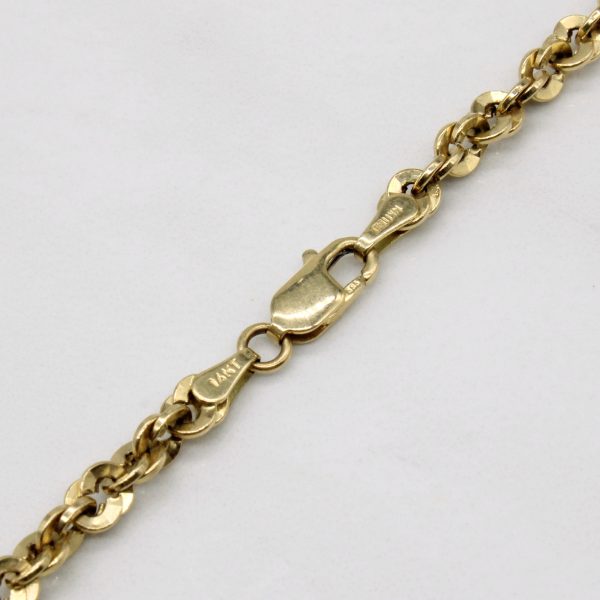 14k Yellow Gold Rope Chain | 18  | Online now