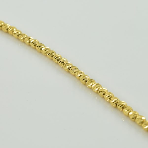 18k Yellow Gold Bead Bracelet | 7.5  | Online Hot Sale