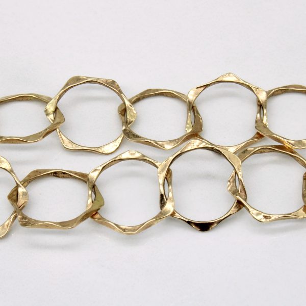 14k Yellow Gold Circle Link Chain | 28  | For Cheap