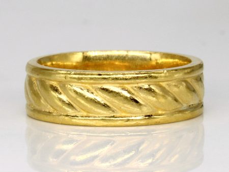 24k Yellow Gold Ring | SZ 7.75 | Discount