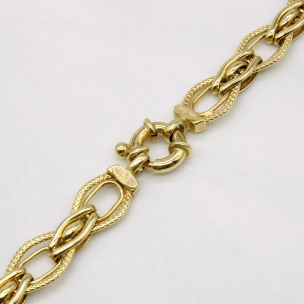 14k Yellow Gold Unique Link Chain | 18  | on Sale