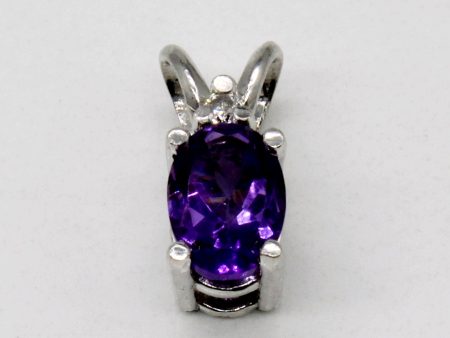 Amethyst & Diamond Pendant | 0.63ct, 0.02ct | Discount