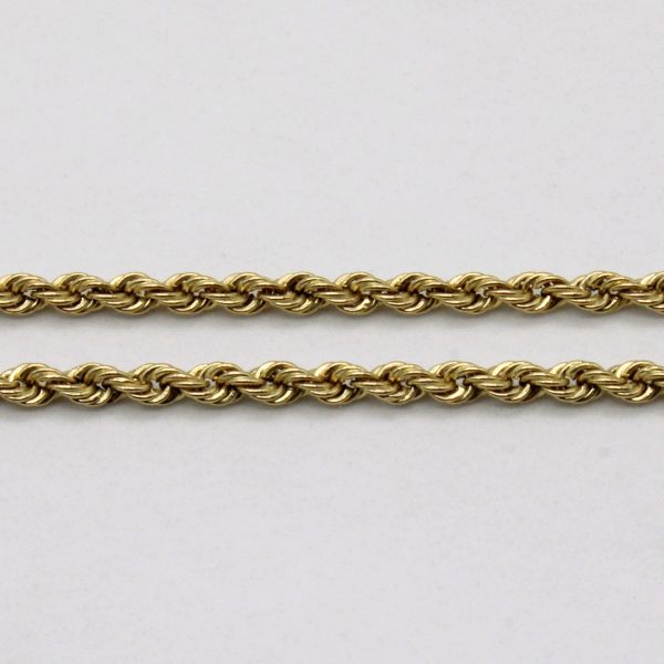 14k Yellow Gold Rope Chain | 22  | Online