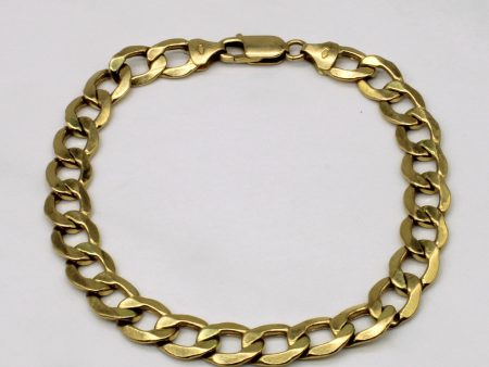 18k Yellow Gold Curb Link Bracelet | 8  | For Discount