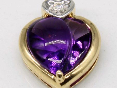 Amethyst & Diamond Heart Pendant | 2.75ct, 0.02ct | Online Hot Sale