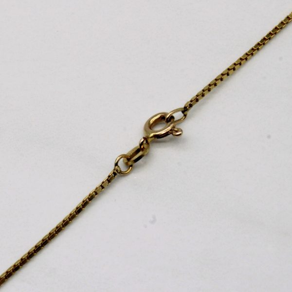 14k Yellow Gold Box Link Chain | 30  | For Cheap